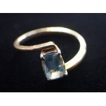 AN AQUAMARINE RING