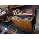 AN EDWARDIAN MAHOGANY AND SATINWOOD STRUNG OCCASIONAL ARMCHAIR