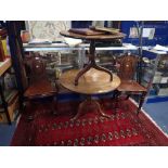 A PAIR OF MID-VICTORIAN MAHOGANY HALL CHAIRS