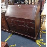 A GEORGE II MAHOGANY BUREAU