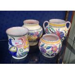 A COLLECTION OF POOLE POTTERY VASES