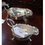 A SILVER SAUCE BOAT