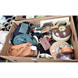 A COLLECTION OF VINTAGE LEATHER BAGS