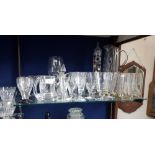 A COLLECTION OF 1930S AND LATER GLASSWARE
