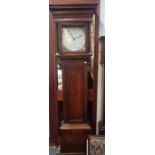 A 19TH CENTURY THIRTY HOUR MAHOGANY LONGCASE CLOCK