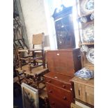 A VICTORIAN MAHOGANY FOUR DRAWER CHEST