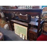 AN 18TH CENTURY OAK DRESSER RACK