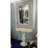 A KITSCH ROCOCO STYLE CONSOLE TABLE