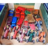 DINKY TOYS; A COLLECTION OF 1950S AND SIMILAR TRACTORS