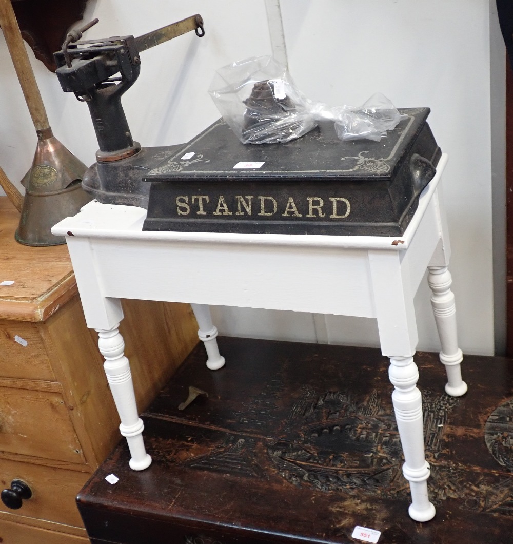 A SET OF VINTAGE 'STANDARD' IRON SCALES