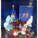 A SYLVAC BUNNY, A BELL'S WHISKY 75th Queen's birthday decanter