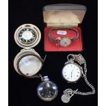 A SILVER POCKET WATCH