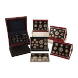 A COLLECTION OF CASED ROYAL MINT PROOF COIN SETS
