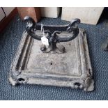 A VICTORIAN CAST IRON BOOT SCRAPER