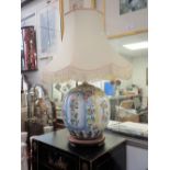 A TABLE LAMP in the Oriental style