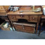 A 19TH CENTURY MAHOGANY DRESSING TABLE