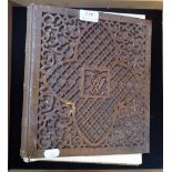 THREE 19TH CENTURY AUTOGRAPH ALBUMS, ONE WITH FRETWORK COVER