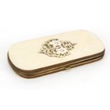 Victorian ivory purse, 14cm high : For Further Condition Reports Please Visit Our Website, Updated