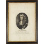 Sir John Trenchard Knt esquire, 19th century black and white engraving, C Bestland Sculp and