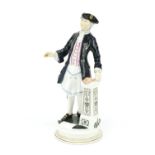 Michael Sutty porcelain figure, The Almoner limited edition 78/100, 24.5cm high : For Further