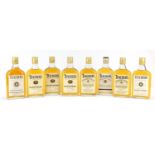Eight 37.5cl bottles of Teachers Highland Cream whisky : For Further Condition Reports Please