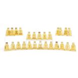 Twenty six vintage Bells Whisky miniatures : For Further Condition Reports Please Visit Our Website,
