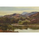 Sidney Richard Percy - Near Betws-Y-Coed, North Wales, oil on card, mounted and framed, 25.5cm x