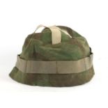 German Military interest camo helmet cover : For Further Condition Reports Please Visit Our Website,