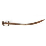 Islamic Shamshir with steel blade, 83cm in length : For Further Condition Reports Please Visit Our