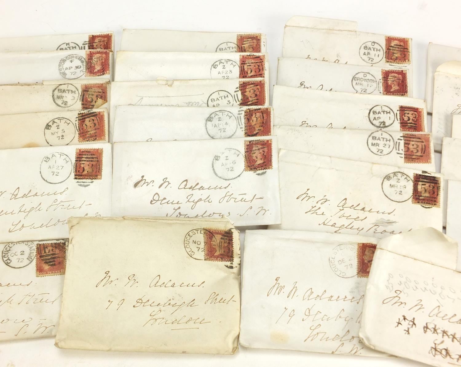 Victorian and later postal history on covers including penny reds : For Further Condition Reports - Image 4 of 5