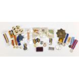 Militaria including badges, pips and miniatures : For Further Condition Reports Please Visit Our