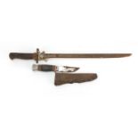 Military interest bayonet and a commando knife, the largest 52cm in length : For Further Condition