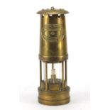 Brass Thomas and Williams's miners lamp numbered 1188, 25cm high : For Further Condition Reports