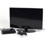 Samsung 32inch LCD television with remote control, Sony DVD player and Bush freesat : For Further