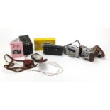 Vintage and later cameras and accessories including Kodak Brownie and Zeiss Ikon : For Further