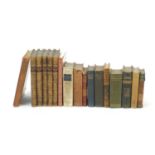 Seventeen fiction, antique and poetry books including Leo Tolstoy War and Peace, Kenneth Grahame The