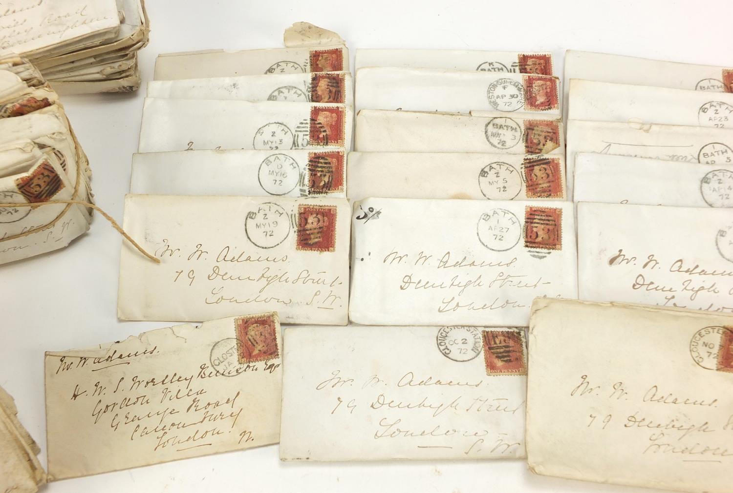 Victorian and later postal history on covers including penny reds : For Further Condition Reports - Image 3 of 5