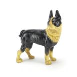 Cast iron model of a boxer dog, 20cm high : For Further Condition Reports Please Visit Our
