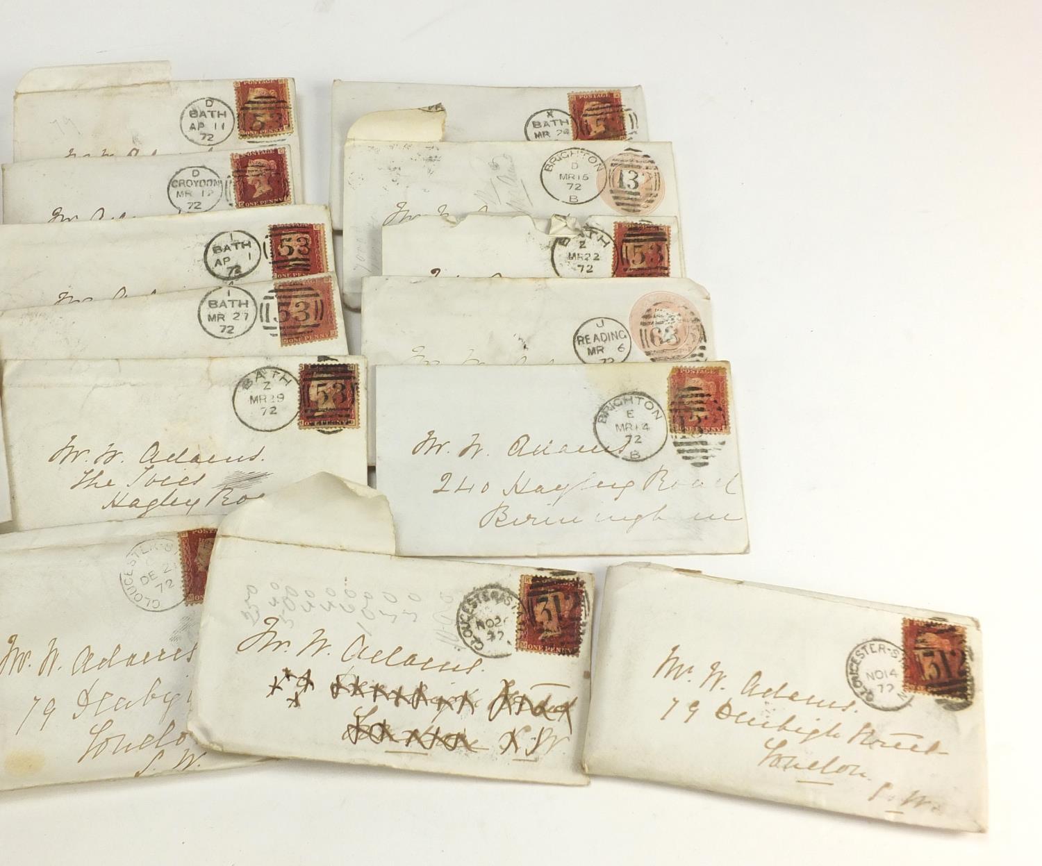 Victorian and later postal history on covers including penny reds : For Further Condition Reports - Image 5 of 5