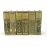 Six leather bound hardback books, published by Gresham Publishing Company including Egyptian Myth