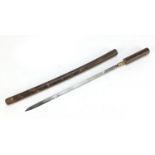 Swagger sword stick, 48cm in length : For Further Condition Reports Please Visit Our Website,