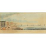 Brighton suspension pier, coloured print, drawn by Fox Brighton and published by W Saunders & Son,