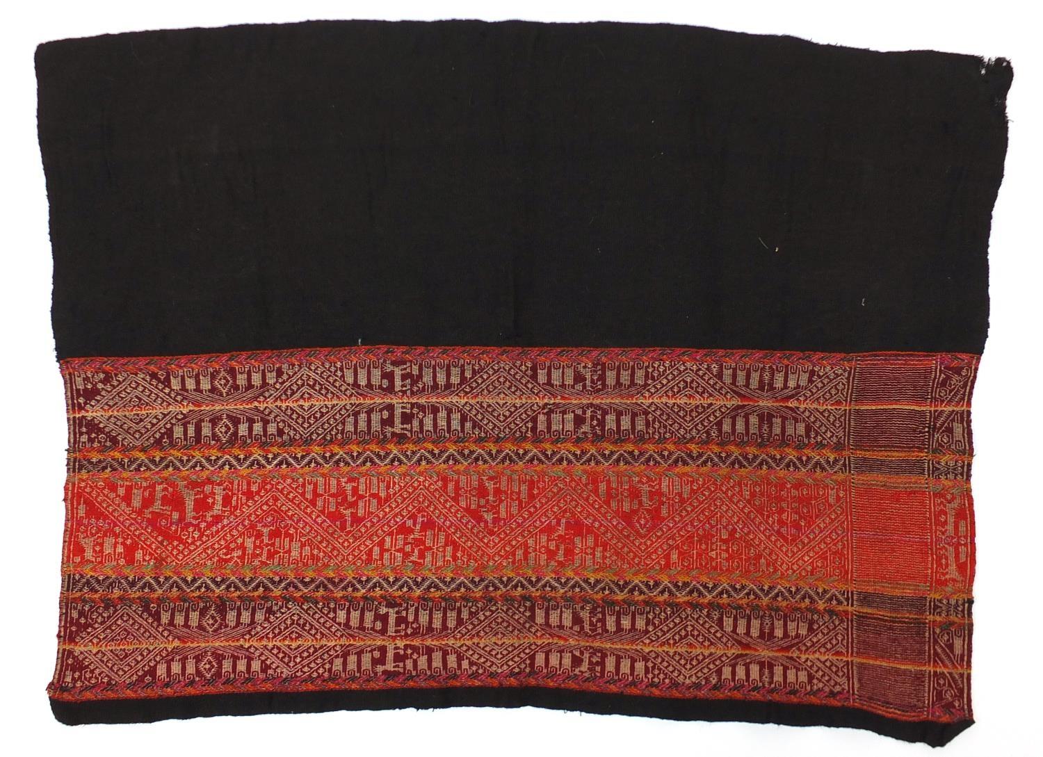 Turkmen type Jawal saddle bag with animals and flowers, 110cm x 74cm : For Further Condition Reports - Image 4 of 4