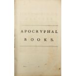 1763 leather bound book, Apocryphal Ecclesiasticus well illustrated with black and white plates