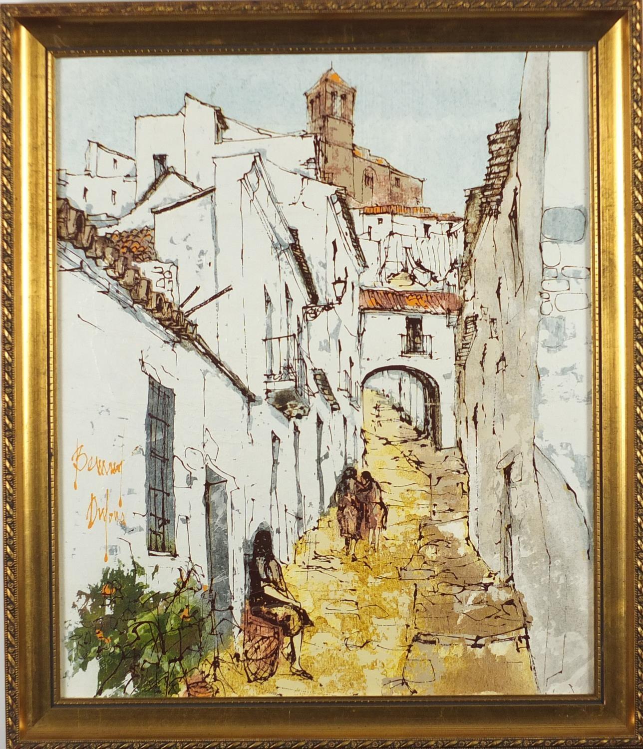 Bernard Dylan - Continental street scenes, pair of oil onto canvases, framed, 45cm x 37cm : For - Image 6 of 9