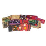 Eleven 1920s/1930s Afghan wall hangings : For Further Condition Reports Please Visit Our Website.