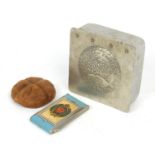 Objects comprising military interest Royal Engineers compact, J S Fry & Sons tin and a Cooks Soap