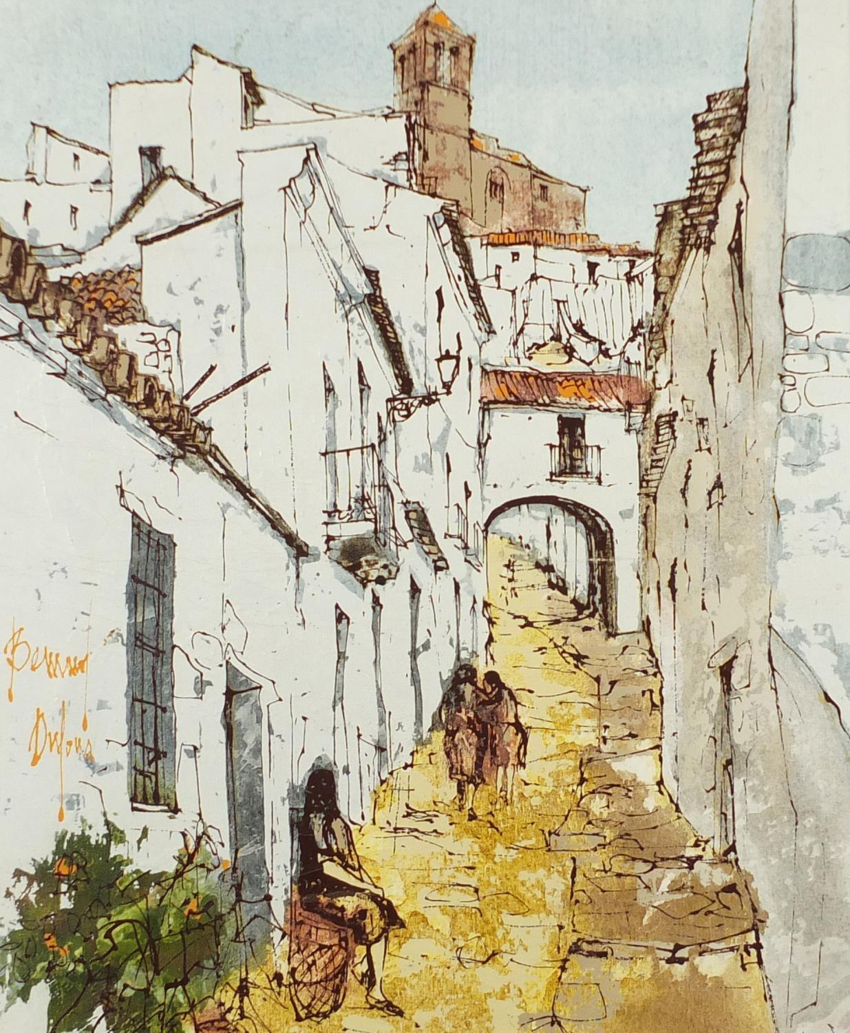 Bernard Dylan - Continental street scenes, pair of oil onto canvases, framed, 45cm x 37cm : For - Image 7 of 9