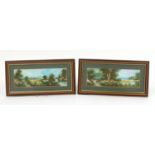 Robert Hall - Brede and Burbridge, pair of hand coloured photographs, each mounted and framed,