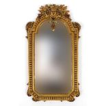Ornate gilt framed pier mirror, 94cm x 53cm : For Further Condition Reports Please Visit Our